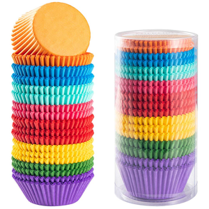 Wholesale 1000 Pcs Solid Color Oil-proof Paper Cake Cups Muffin Cupcake Liner Cake <b>Accessories</b> Pastry Tools Muffin Paper Liners - Product Image 1