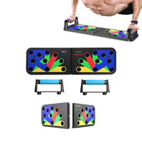 Système de planche à pompes 9 en 1 personnalisé, pliable, portable, équipement d'entraînement de force, entraînement à domicile, fitness, exercice complet du corps