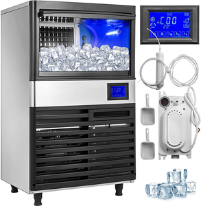 Machine à glace pilée commerciale grande capacité IMaker à fonction automatique pour salons de thé, bars, produisant des glaçons carrés, ronds ou concassés, pour l'exportation - Product Image 1