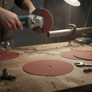 Disco abrasivo con supporto in fibra BOX 5 7', grana 120, TRUPER - Product Image 3