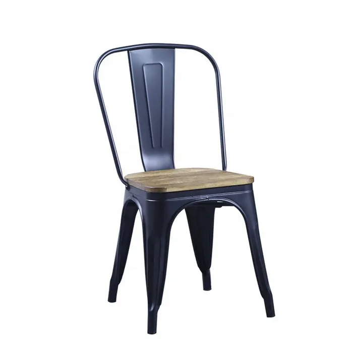 Cadeira industrial do café do vintage do ferro do design europeu bom preço