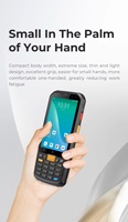 Terminal Genggam Tangguh Android 13 Octa-core 2.2GHz Berkinerja Tinggi dengan Layar 4-inci dan Pemindai Barcode 2D QR untuk Retail