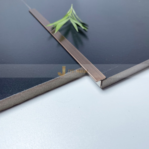 Profilé en T en acier inoxydable couleur PVD EX588 pour projet de décoration intérieure de luxe - Product Image 4