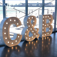 Lumières de décoration de mariage proposer une toile de fond de mariage 60cm grande lettre LED pour les lumières LED de mariage