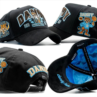 Topi Olahraga Dandy Berkualitas Tinggi 5-Panel Gorras Dandy-hats-caps Topi Baseball Berpinggiran Melengkung El Mago Gaya Sporty Bahan Biasa