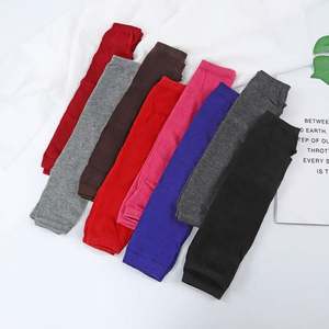 I-0105 Winter Women Arm Warmer <b>Fingerless</b> Long Hand <b>Cover</b> Striped Warm <b>Mittens</b> Protection Arm Warmer Half Finger Sleeves <b>Gloves</b> - Product Image 6