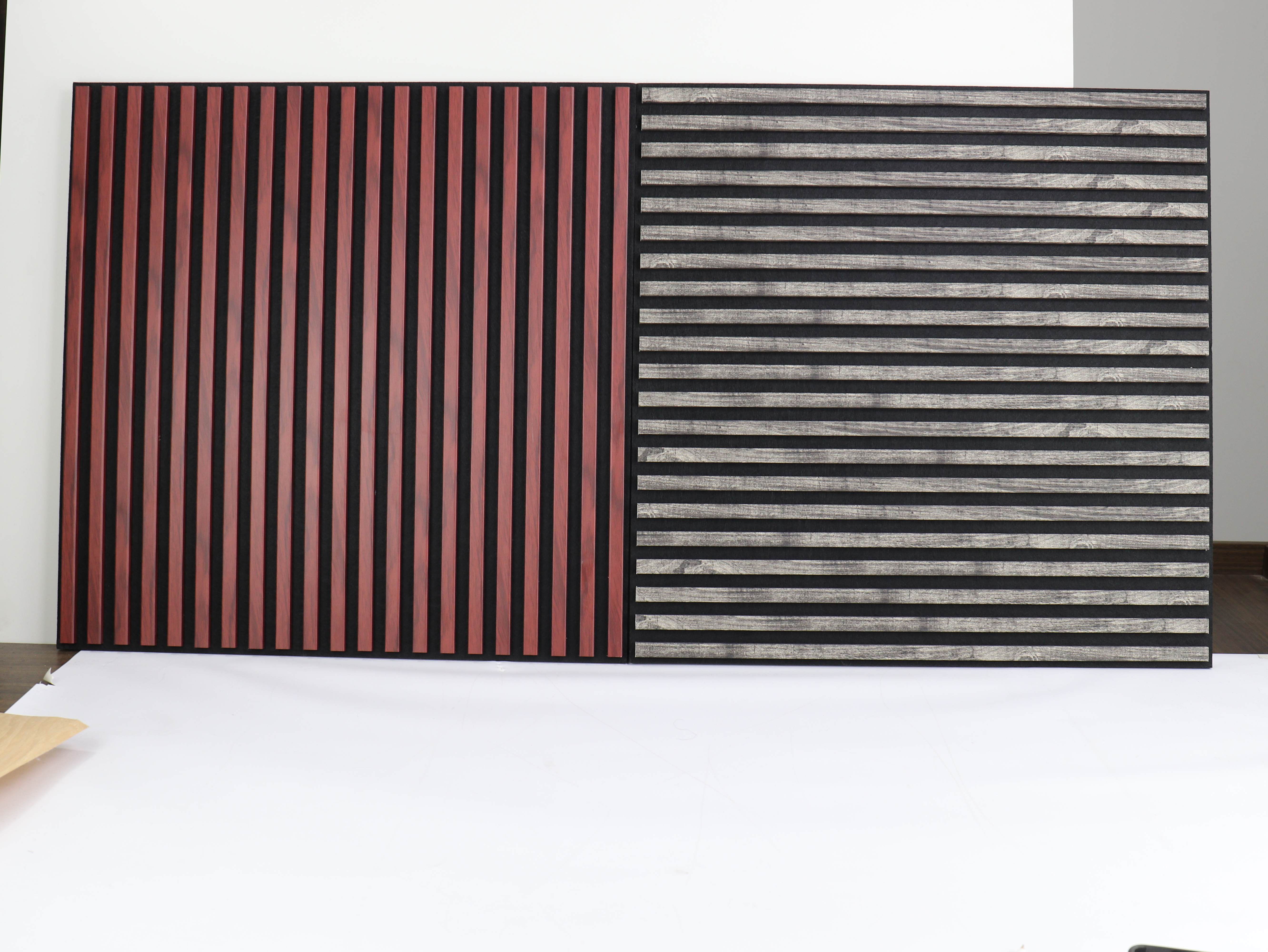 High Quality Soundproof Wall Panels MDF Wood Slatted Wall Acoustic Felt Panels For Interior Decoration Wall And Ceiling