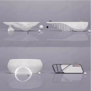 Funroad thiết kế mới gỗ với rắn bề mặt hàng đầu quầy lễ tân quầy lễ tân - Product Image 3