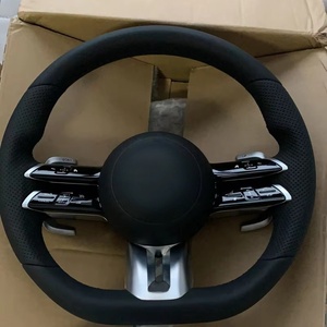 Bán nóng phù hợp cho Mercedes Benz sợi carbon da AMG tay lái GLC GLe GLS GLK C Class w204 C63 W212 w218 w207 w172 - Product Image 5