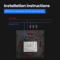 Moderne 86 Type 2Gang Smart Wifi pour Tuya Tactile Gradateur Commutateurs EU Standard Zigbee Light Dimmer Wall Switch Max. 10A 250V IP65