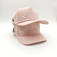 Gorra de Golf Deportiva Impermeable Oxford de 5 Paneles, Innovadora, con Logotipo Bordado Personalizado, MOQ Bajo, OEM, Perforada con Láser, Transpirable y de Secado Rápido