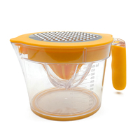 Presse-agrumes manuel pour citrons et oranges, presse-citron avec gobelet doseur intégré, râpe et séparateur d'œufs