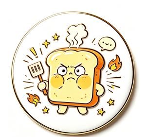 Pin de Solapa Redondo Personalizado con Diseño de Pan de Dibujos Animados, Insignia de Aleación de Zinc Plateada, Pin Promocional de Regalo - Product Image 4