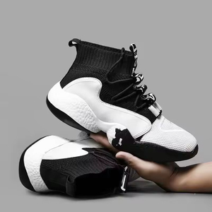 Chaussures de course tendance pour hommes, chaussures de skate décontractées à semelle épaisse pour augmenter la taille, confortables en EVA, caoutchouc PU - Product Image 5