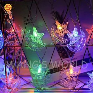 Vente en gros Ramadan <span class=keywords><strong>pas</strong></span> <span class=keywords><strong>cher</strong></span> intérieur étoile lune lumière LED piqûre fée Ramadan lumières pour la maison décoration de <span class=keywords><strong>vacances</strong></span> éclairage ornements - Product Image 4