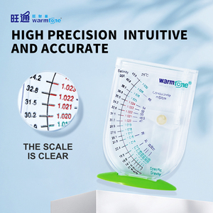 Hydromètre en plastique pour aquaculture, test de densité de l'eau de mer, mesure de la salinité pour aquarium et bassin extérieur, sacs écologiques - Product Image 4