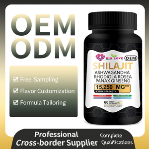 Complément Alimentaire OEM Personnalisé Direct Usine <span class=keywords><strong>Shilajit</strong></span> 60 Capsules 300mg Ashwagandha Rhodiola Rosea pour l'Immunité, l'Énergie et le Métabolisme - Product Image 5