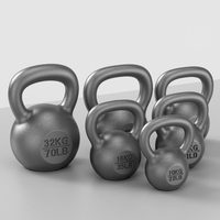 Kettlebell réglable en fonte avec revêtement en poudre pour la musculation à domicile, l'entraînement de force et le CrossFit