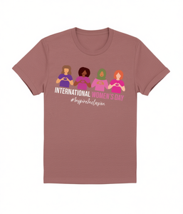 T-shirt per la Giornata Internazionale della Donna, 100% cotone, girocollo, manica corta, stampa casual, per l'empowerment femminile - Product Image 1