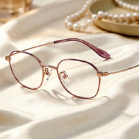 Gafas de Titanio de Alta Calidad y Ligeras con un Elegante Estilo Ejecutivo para Hombres y Mujeres, Monturas Ópticas para Lectura