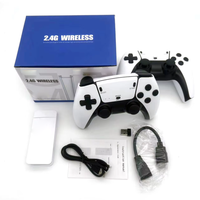 M15 Clé de Jeu Rétro Portable 4K TV HD, Mini Console de Jeux Vidéo Classique Sans Fil 2.4G pour PS1