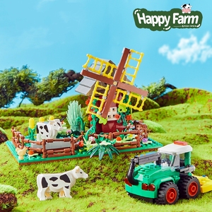 Blocs de construction MOC Happy <span class=keywords><strong>Fam</strong></span>, briques, jouets DIY pour enfants, cadeau créatif - Product Image 1