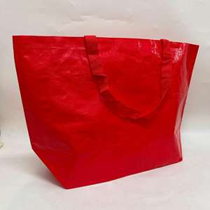 Sac à provisions tissé pp écologique cartable en PP imprimé en couleur style camping pour le stockage exposition publicité sac d'épicerie - Product Image 3