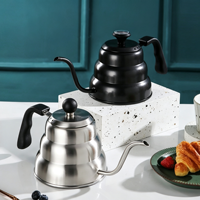Bouilloire à café en acier inoxydable Cloud  Pot à café en forme de tasse, résistant à la chaleur, avec thermomètre, cadeau pour la maison