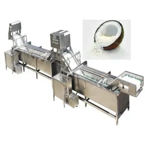 En kaliteli çıtır tost hindistan cevizi cips üretim hattı/hindistan cevizi kabuğu soyma makinesi