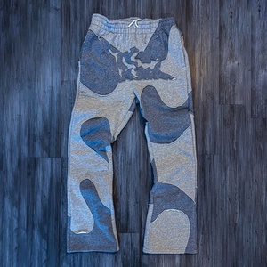 Pantalon de jogging pour hommes en tissu vintage délavé et déchiré, coupé et cousu, personnalisé, vente en gros de vêtements de Dongguan - Product Image 4