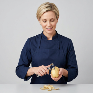 Éplucheur de cuisine en acier inoxydable JAYA MATA JM231, lame tranchante en forme de U, outil pour fruits et légumes, pour la préparation culinaire à la maison ou au restaurant - Product Image 1