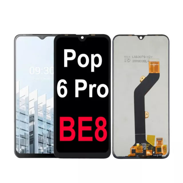Promotional for Tecno Pop 6Pro Mobile Phone Screen LCD Display Brand New 3 Year Warranty Glass Compatible