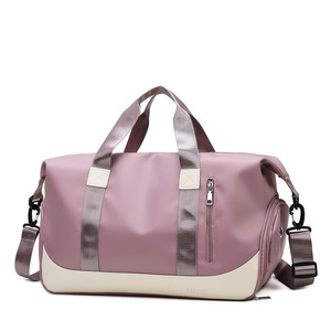 Light Weight Zipper Closure for Gym <b>Weekend</b> Travel Portable Fashion Travel Duffel <b>Bag</b> <b>with</b> <b>Shoe</b> <b>Compartment</b> and Wet Pocket - Product Image 1