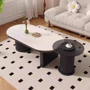 Ensemble <span class=keywords><strong>de</strong></span> tables basses <span class=keywords><strong>de</strong></span> salon 2026 <span class=keywords><strong>blanc</strong></span>, luxueux, sophistiqué, moderne, écologique, durable, à <span class=keywords><strong>prix</strong></span> abordable et haut <span class=keywords><strong>de</strong></span> gamme - Product Image 3