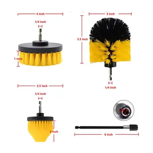 Power Scrubber Cleaning Brush Attachment Set Scrub Brush For Grout Floor Tub Shower Tile Bathroom And Kitchen Surface