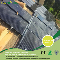 Perlengkapan Pemasangan Atap Sirap untuk Panel Surya PV, Struktur Pemasangan Atap Aluminium Grosir