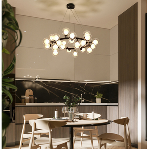 <span class=keywords><strong>Lustre</strong></span> moderne LED en verre à bulles pour salon salle à manger décoration intérieure 110V-220V Samsarah Lighting <span class=keywords><strong>Lustre</strong></span> - Product Image 5
