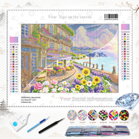 Kit de Peinture Diamant 5D Personnalisé Écologique DIY à partir de Photo avec Diamants Carrés et Toile en Velours KS Craft