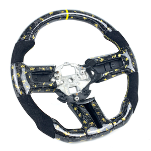 Volant intérieur en fibre de carbone forgé pour <span class=keywords><strong>Ford</strong></span> <span class=keywords><strong>Mustang</strong></span> 2008 2009 2010 2011 2012 2013 - Product Image 2