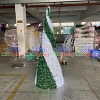 Arbre de Noël Extérieur de Luxe LED Programmable RVB DMX Spectacle de Musique Lumière Cadre Métallique Plaza Parc Carré Décoration