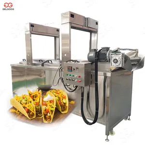 Continuous Conveyor Belt Chapati Conveyor Fry Taco Frying Machine