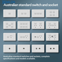 XIMLON - Interruptor de Pared Estándar Australiano OEM/ODM, Enchufe de Pared para Nueva Zelanda, Proveedor de Interruptores y Enchufes de 1, 2, 3 y 6 Vías, 10A