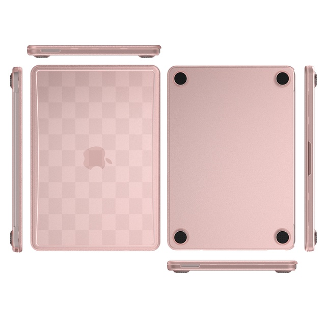 Premium Checkerboard Clear Case MacBook Neo Shockproof PC Shell