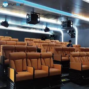 5d Vr Cinema Simulator สนามเด็กเล่นหน้าจอสเตอริโอสโคปิกเซอร์ราวด์วิชันจุ่มผู้ชมหลายคน Vr Cinema