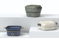 Marmite électrique Ménage Split Cooker Portable Fold Hotpot Dortoir Multicooker Poêle électrique Poêle à frire 220V 750W