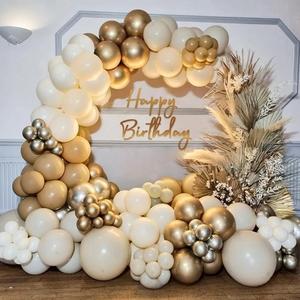 Kit Arco di Palloncini Oro Sabbia Retrò di Lusso, Set Decorativo per Feste di Compleanno, Palloncini con Coriandoli per Eventi e Sfondi per Feste - Product Image 3