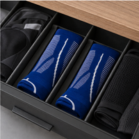 Chaussettes de compression pour hommes de haute qualité, respirantes, antibactériennes, en fibre de bambou, chaussettes de sport