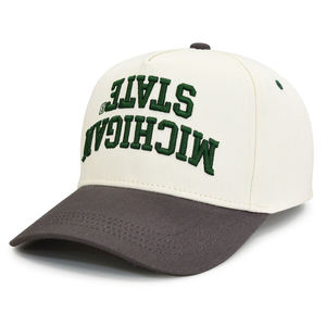 Gorras de Béisbol Personalizadas con Bordado 3D en Dos Tonos, 100% Algodón Velour, Estilo A-Frame de 5 Paneles, para Hombre y Mujer, Estilo Imagen, Uso en las Cuatro Estaciones - Product Image 3