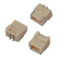 Connecteur fil-circuit thermoplastique haute température, pas de 1,0 mm, 2 broches, angle droit, SMT avec verrouillage