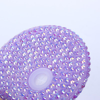 Couvercle de remplacement 70 mm en plastique avec strass pour gobelets en verre de 16 oz